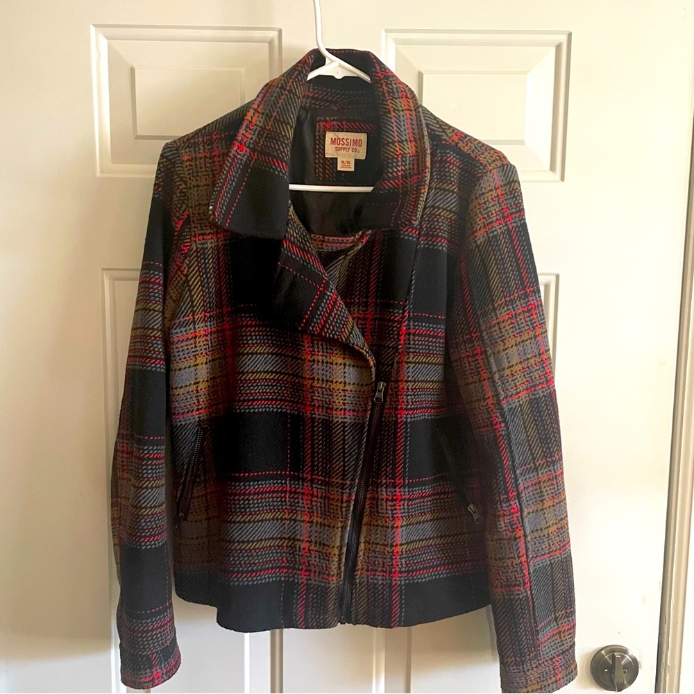 Mossimo Supply Co. Women’s (XL) Plaid Wool Blend Jacket